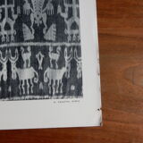 Old illustrative plate funerary fabric of the Dutch East Indies