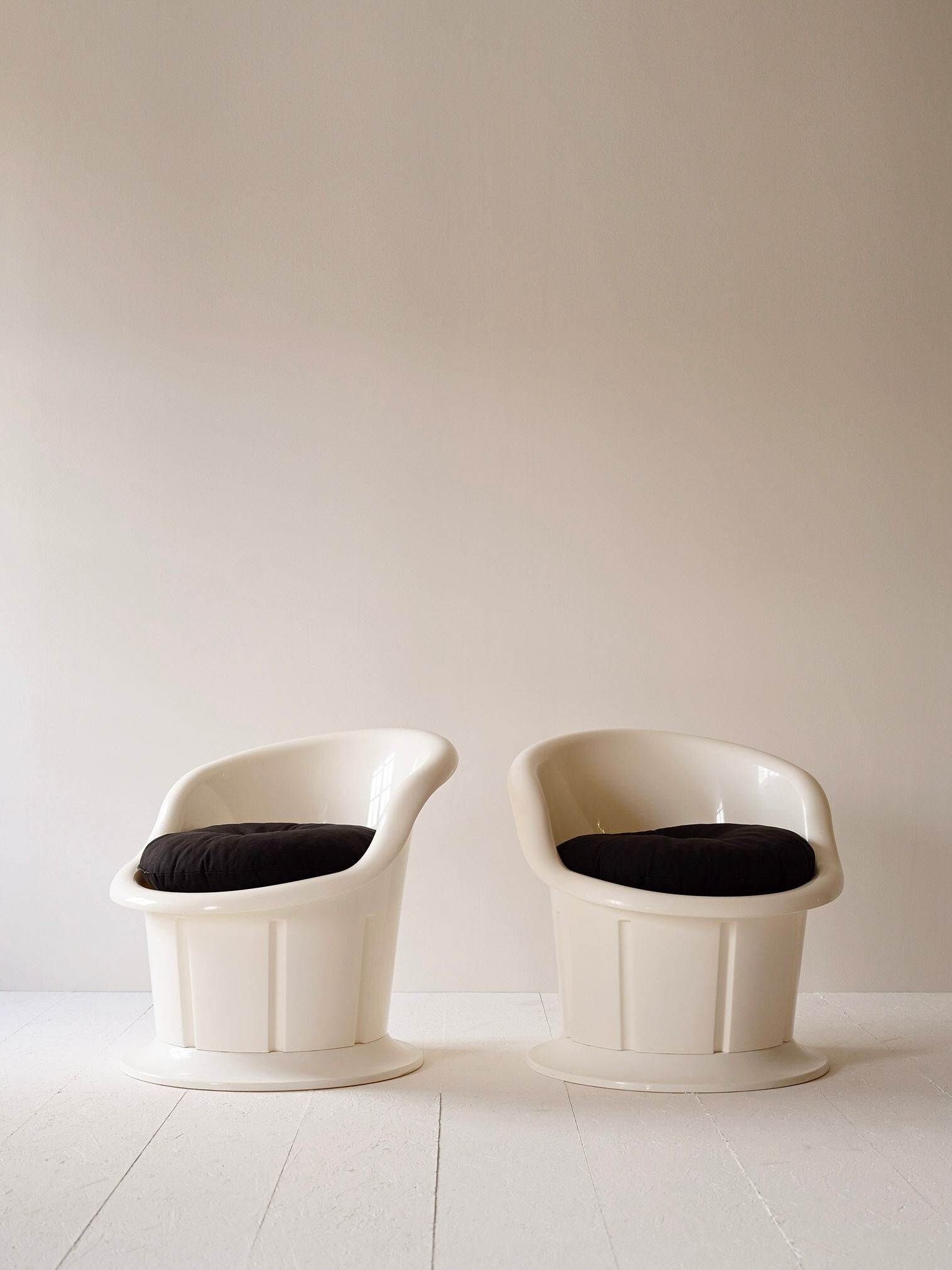 Vintage plastic armchairs