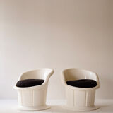 Vintage plastic armchairs