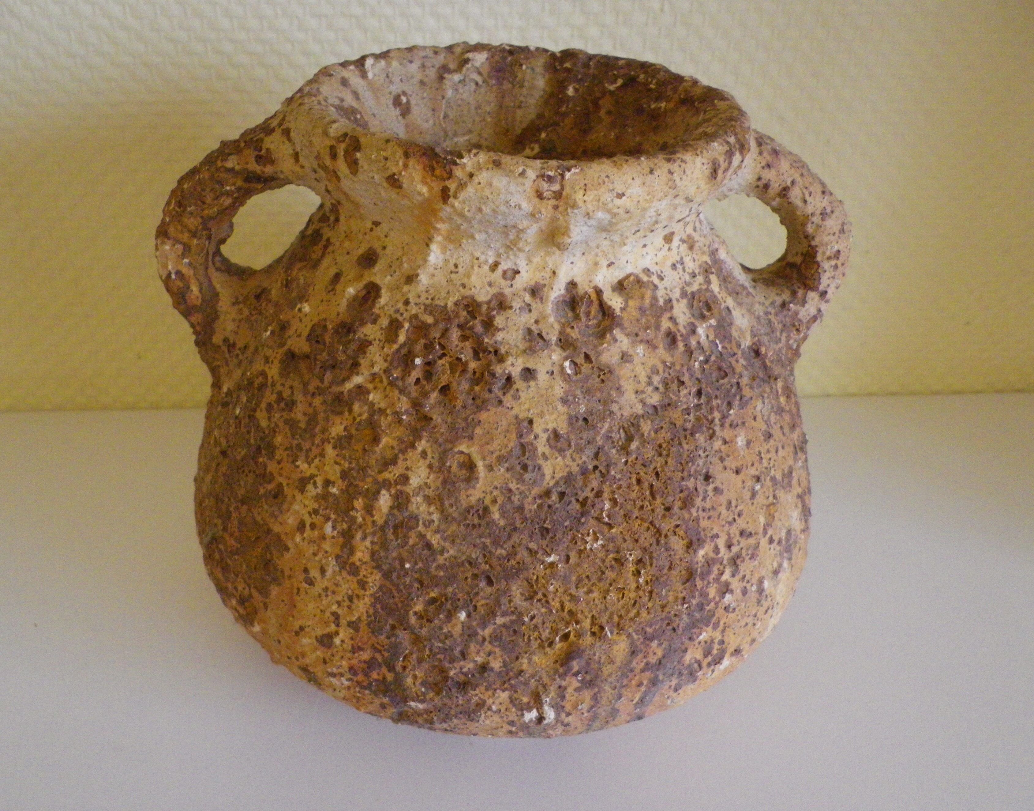 Greek amphora vase, aged in the old way, 70s