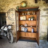 Late 19th century display case in solid oak