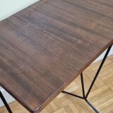 Vintage harness in metal and veneer wood