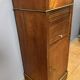 Directoire bedside table in mahogany and brass