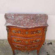 Louis xv style chest of drawers in rosewood marquetry