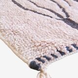 Pale Pink Berber Rug - 173 x 116 cm