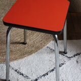 Vintage red formica stool