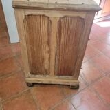 Antique cooler with a door