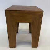 Vintage 1970s side table in minimalist wood