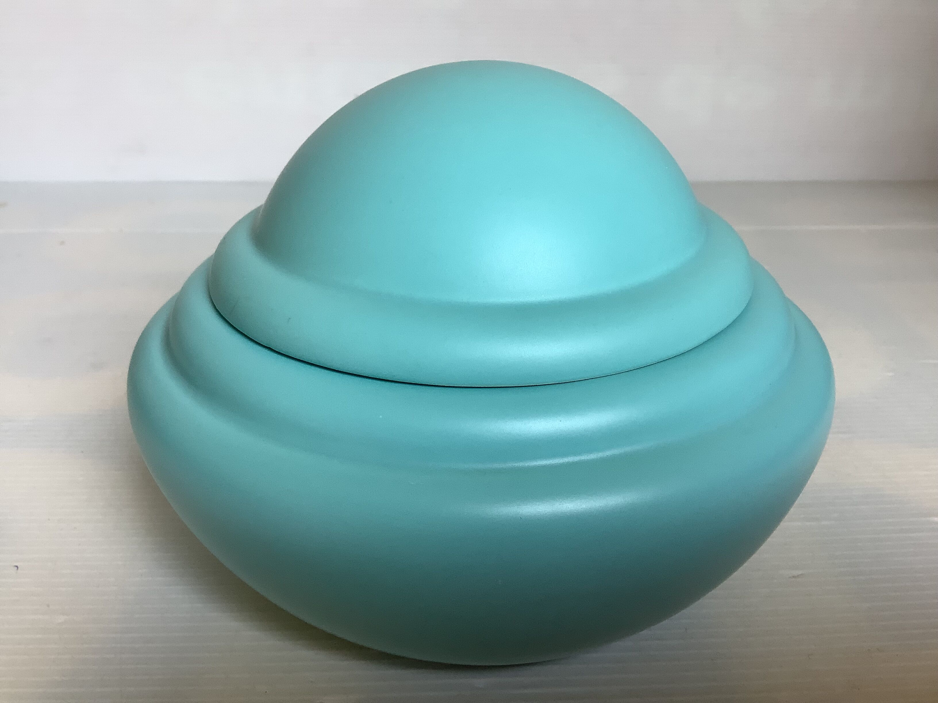 Blue turquoise ring holder tray