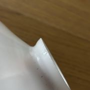 Vintage bell lampshade for suspension in white opaline.