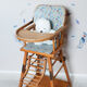 Chaise haute en bois pour enfant