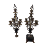 Napoleon III candlesticks pair