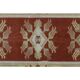 1970s Turkish Oushak Handmade Wool Cotton Red Area Rug 115x192