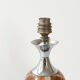 Pied de lampe de table 1970 marbre & chrome