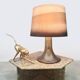 Vintage large illuminated Murano glass table lamp Peill & Putzler
