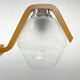 Mid-century Wood & Glass Chandelier by Dřevo Humpolec, 1960's