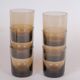 70s water glasses x6