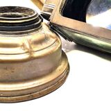 Old lamp in acetylene sncf station master ets albert butin railway