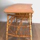 Rattan desk from around 1970.