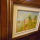 Painting by Gian BERRA with autograph letter signed on the back, contemporary painter - Italy
