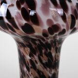 Glass leopard print vase, Italian design, 1970s, made in Italy