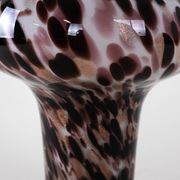 Glass leopard print vase, Italian design, 1970s, made in Italy