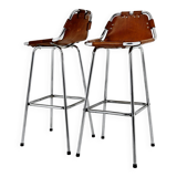 Ensemble de 2 Tabourets Les Arcs par Charlotte Perriand, 1960s