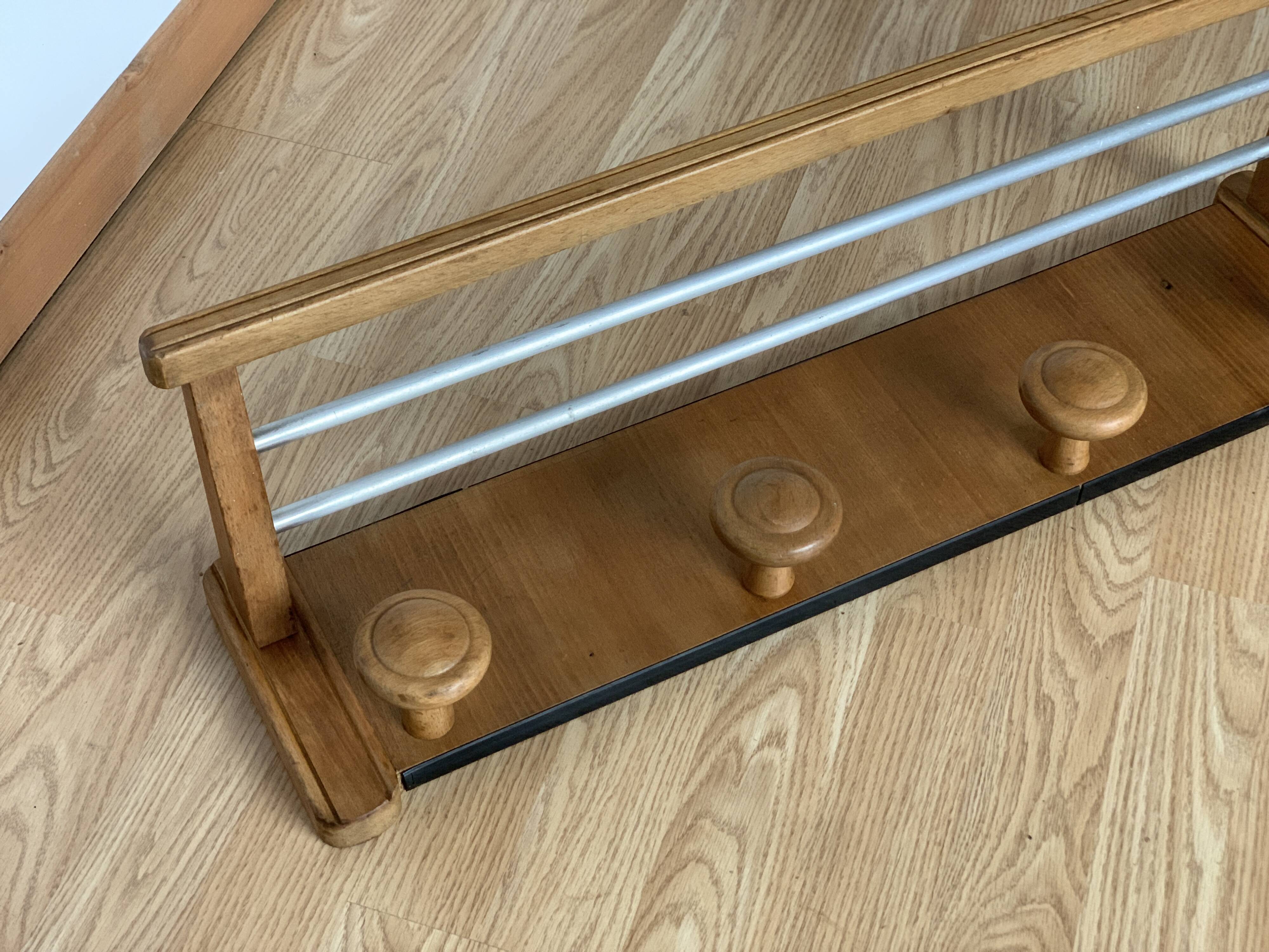 Vintage wall coat rack