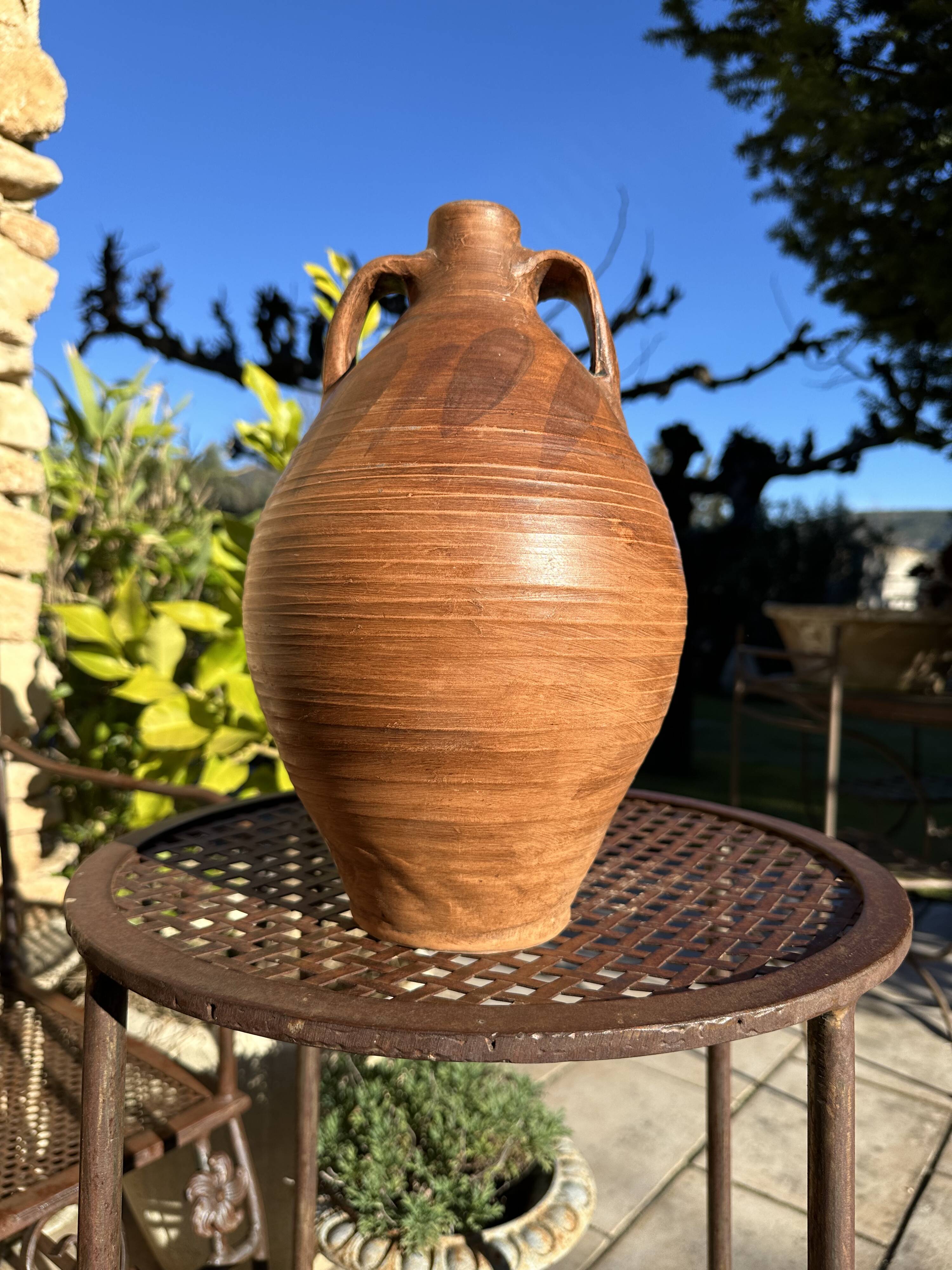 Ancient 19th-century terracotta jug