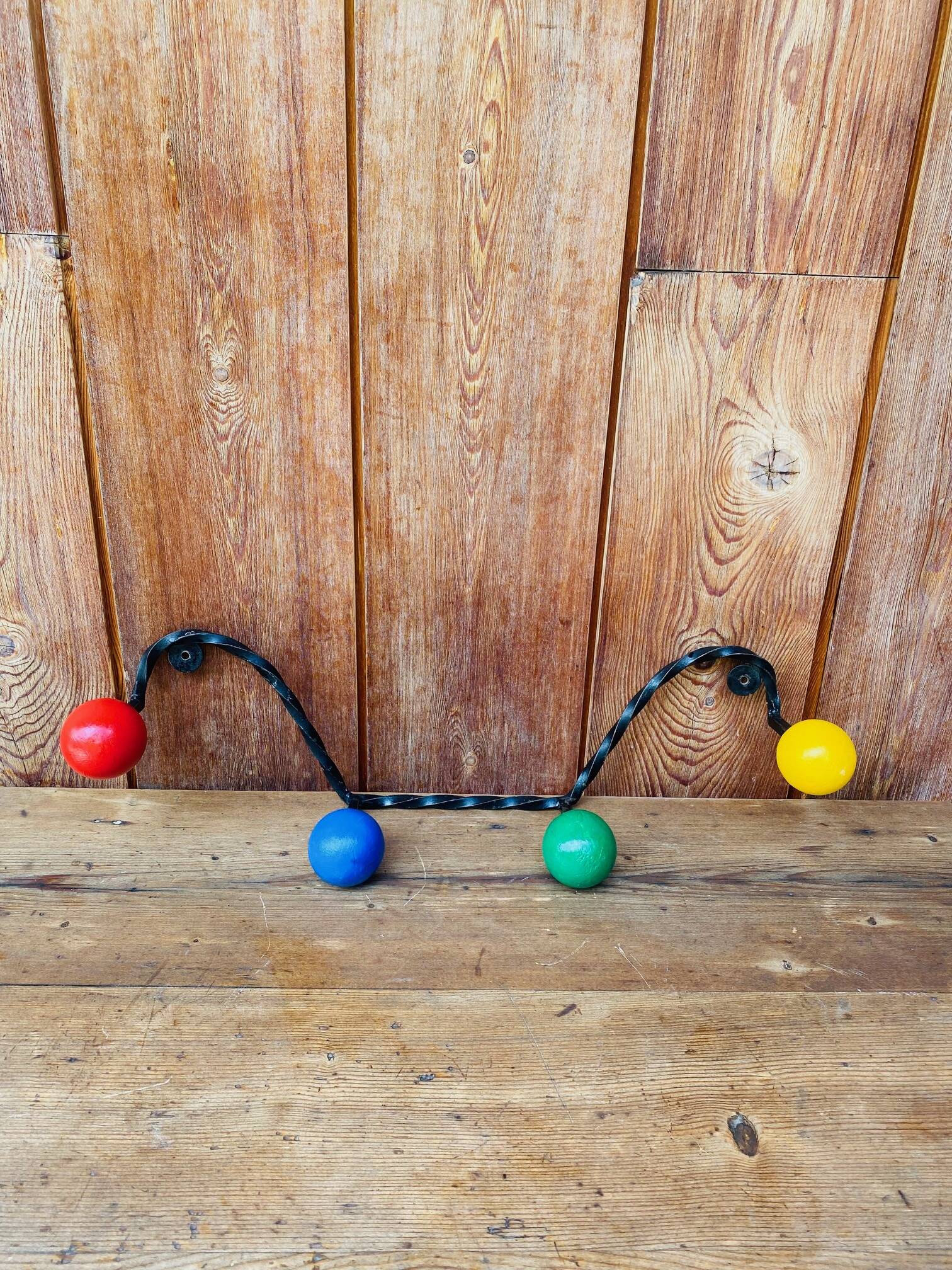 Vintage wall coat rack