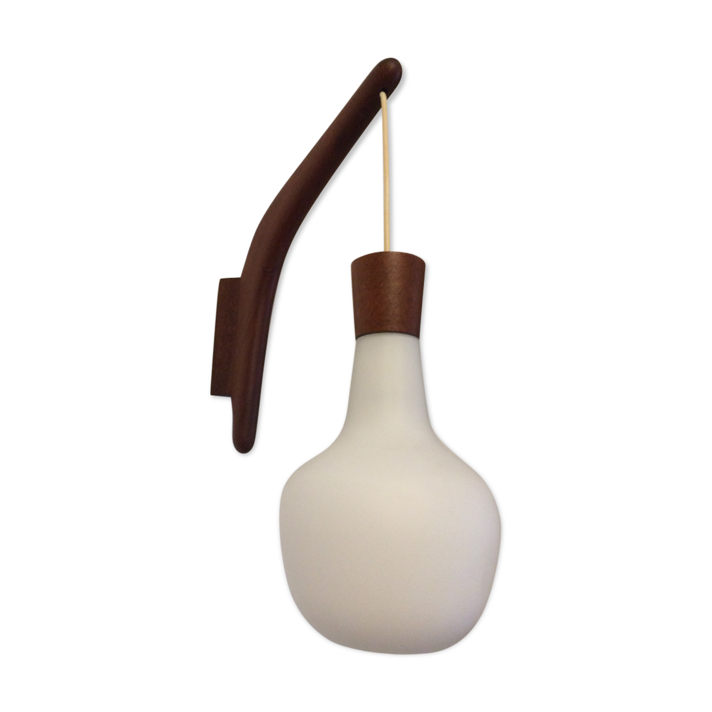 Scandinavian wall light teak 1960