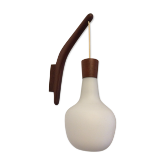 Scandinavian wall light teak 1960