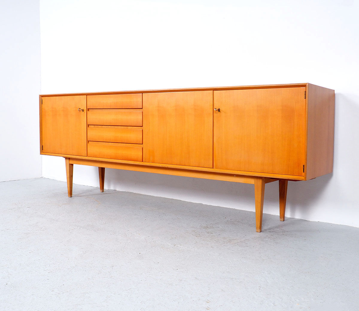 Cherry sideboard with drawers, 1960s