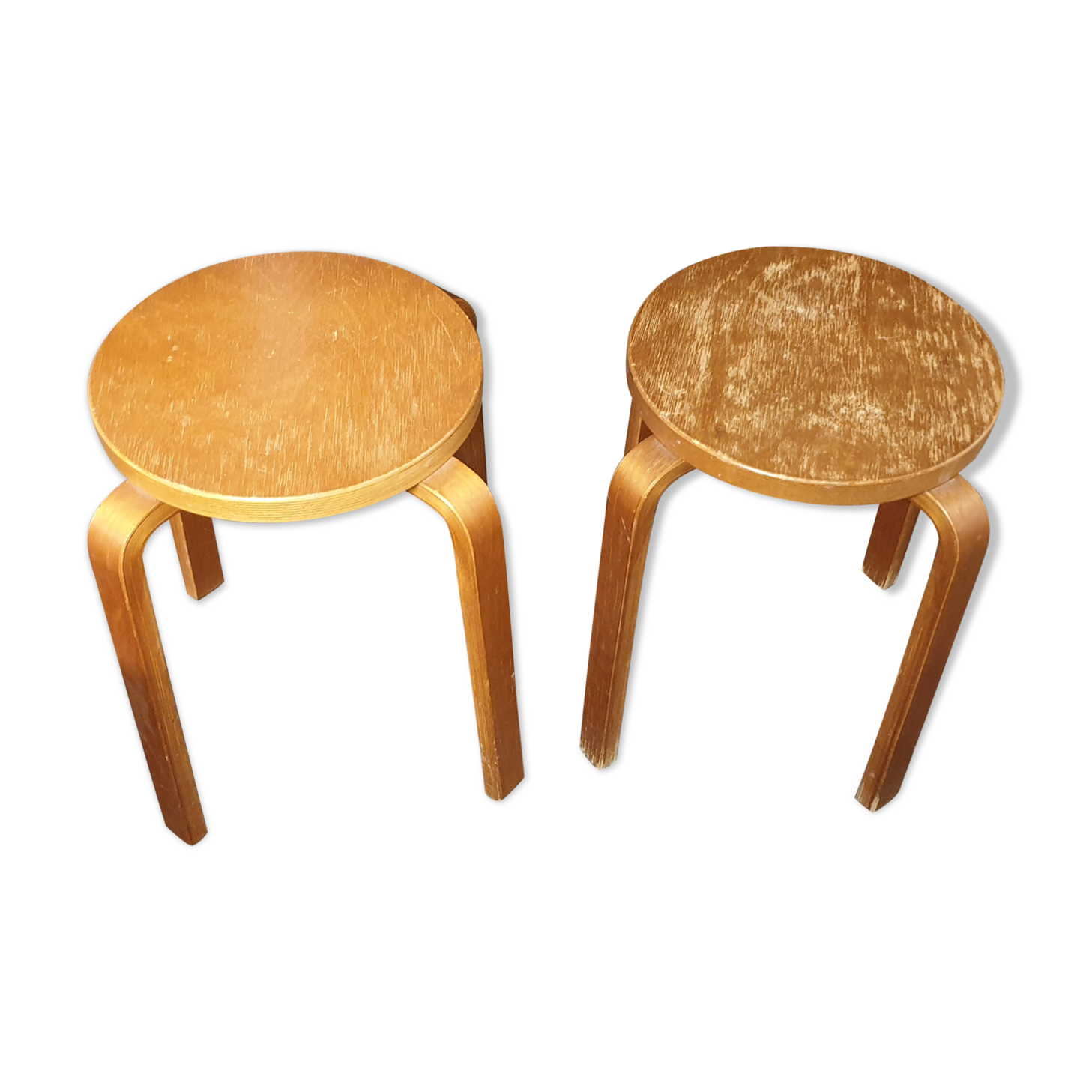 ARTEK Antique Stool 4 feet Vintage Wood.