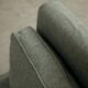 Mid-Century Cherry Wood Three-Seater Sofa