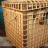 Wicker travel trunk 1920