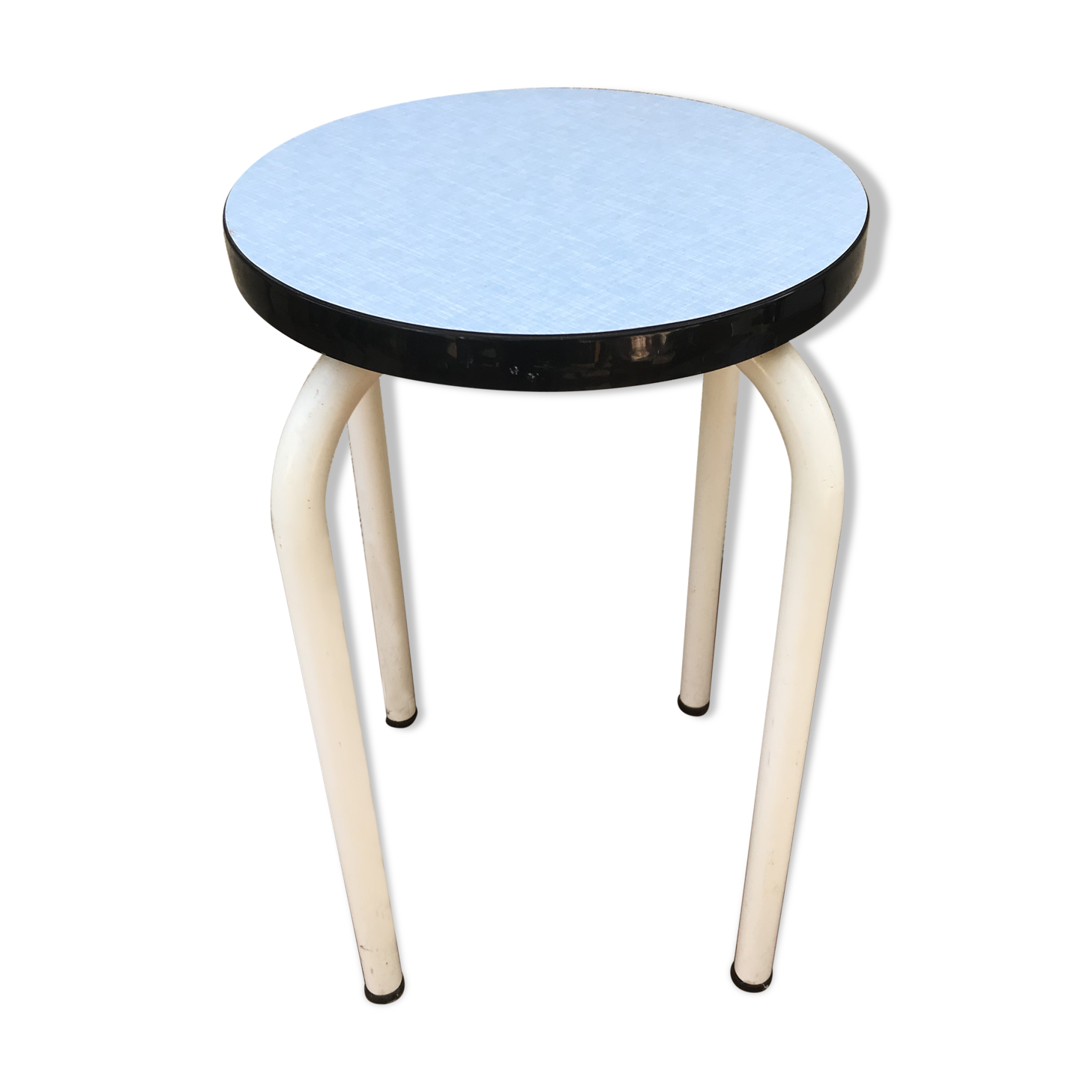 Formica blue stool