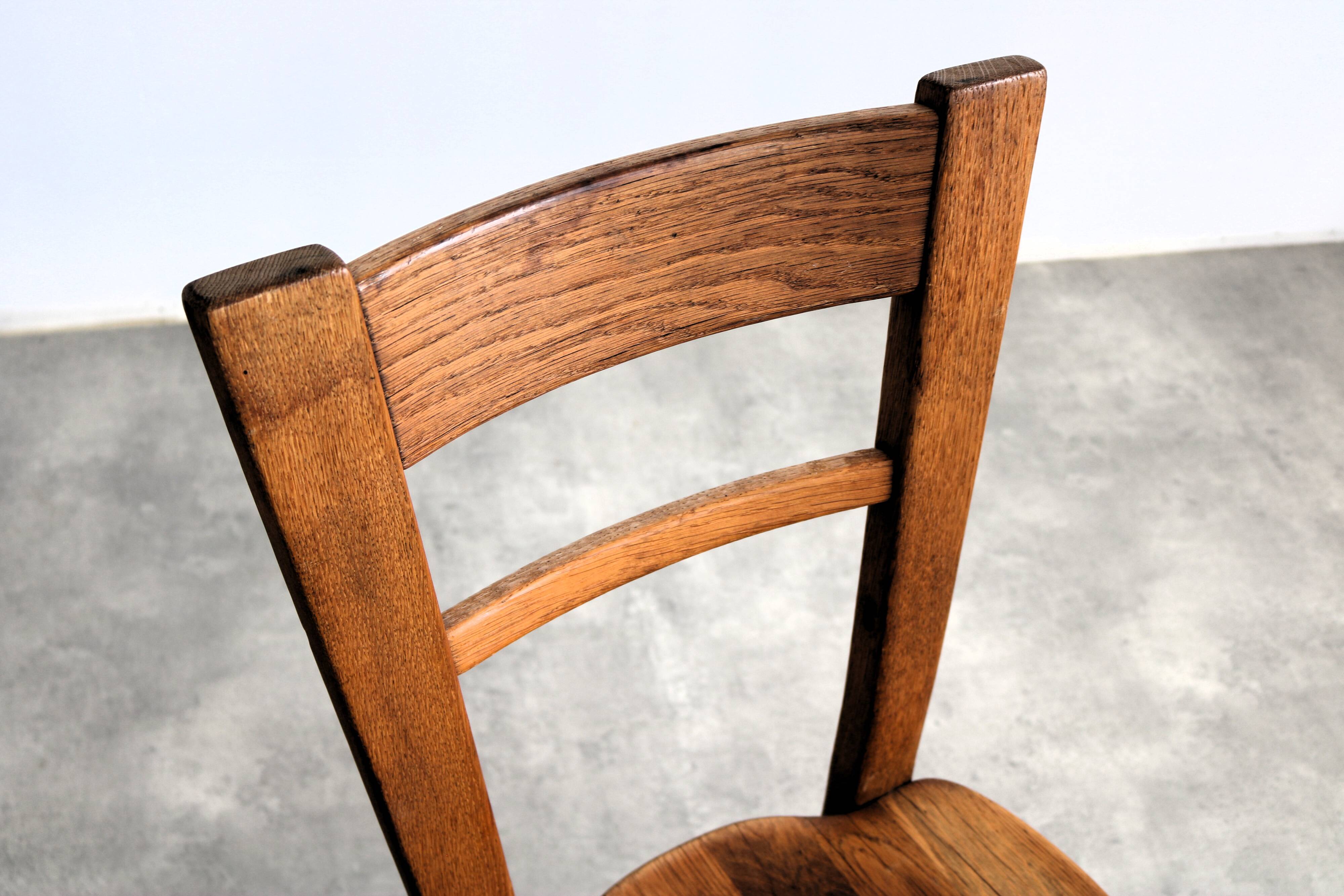 ensemble de 6 chaises à manger brutalistes