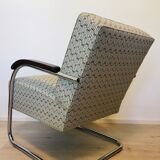 Bauhaus tubular steel armchair from Mücke Melder, 1930s