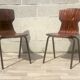 Lot de 2 chaises Eromes 60s