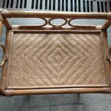 rattan bedside table