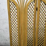 Vintage rattan and bamboo screen 1950/60