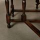 Antique English oval Gateleg Table in solid Oak, Late 19th Century