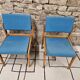 Pair of vintage Scandinavian armchair chairs 1970