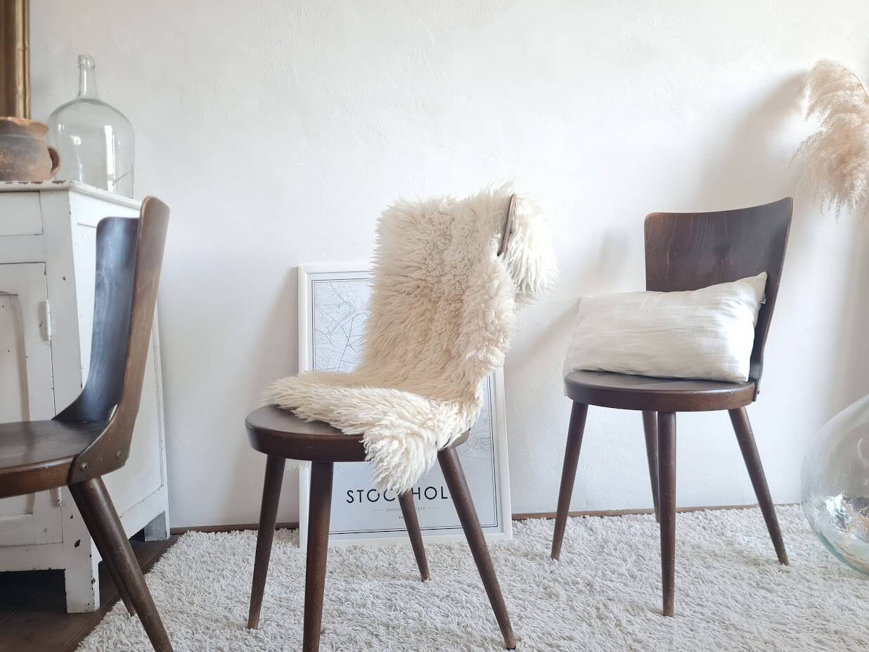 Set of 4 Scandinavian chairs from the 1960s.
