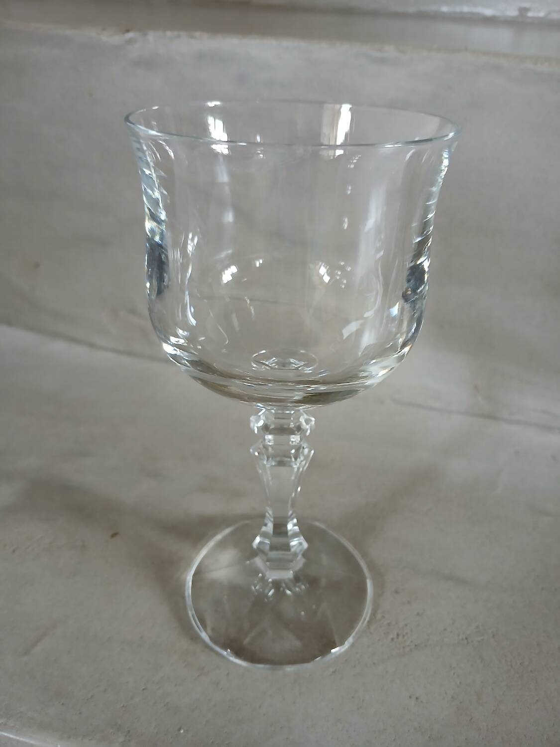 11 crystal stem glasses