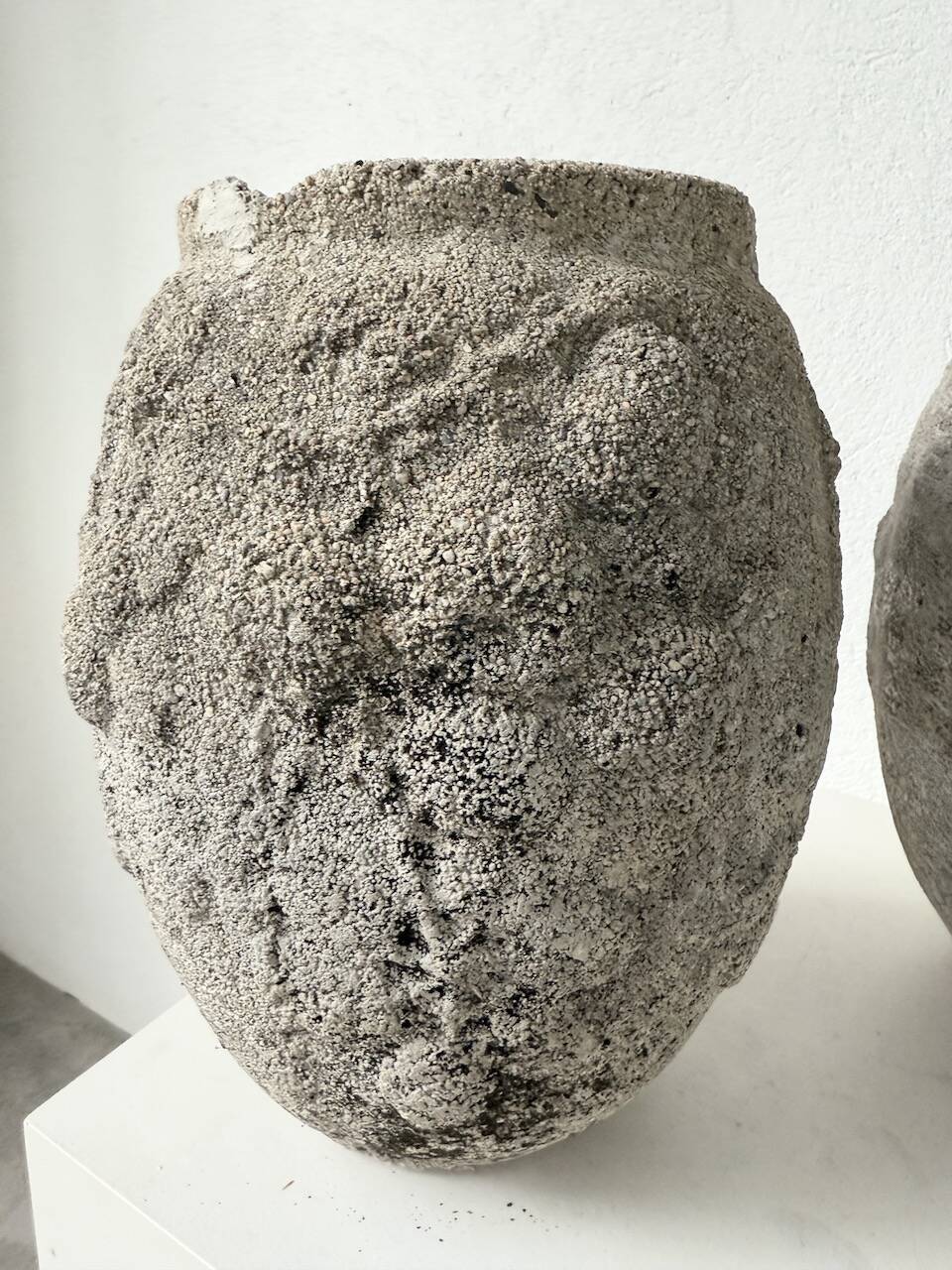 Pair of cement planters, 1900