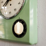 Vintage czechoslovak prim kitchen wall clock with timer, 1960s