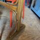 Red Formica bistro table 1950