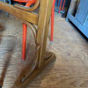 Red Formica bistro table 1950